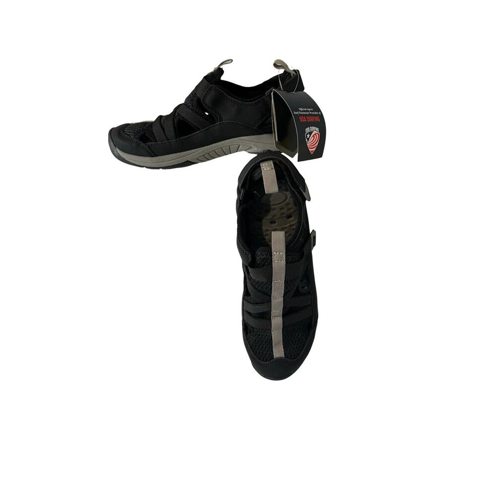 Khombu Sandals Womens Size 8 Black Altona Water Sandal Surfing New With Box